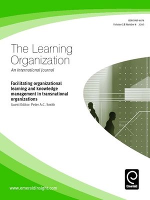 cover image of The Learning Organization, Volume 13, Issue 6
